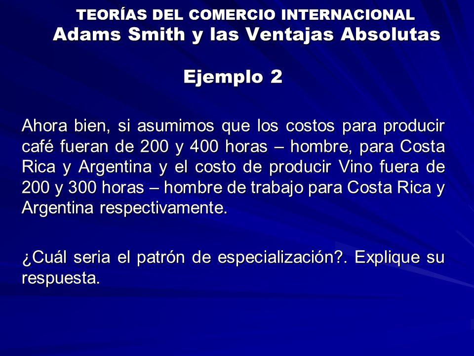 ¿Cuál seria el patrón de especialización . Explique su respuesta.