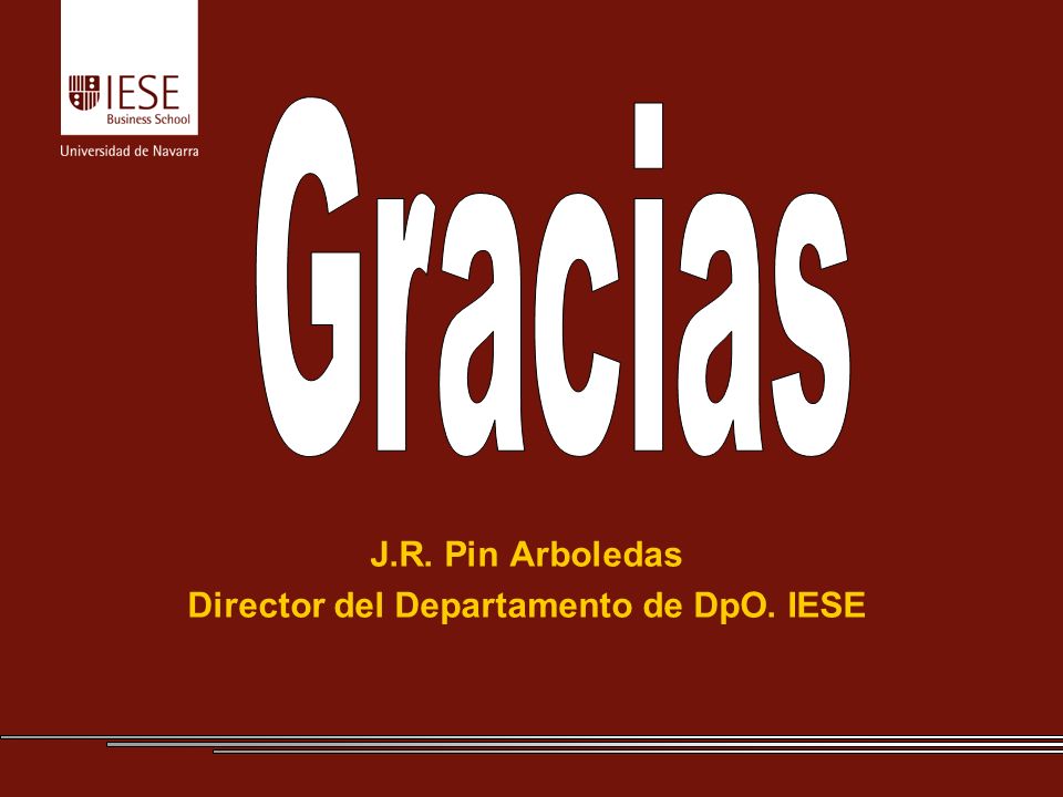 J.R. Pin Arboledas Director del Departamento de DpO. IESE