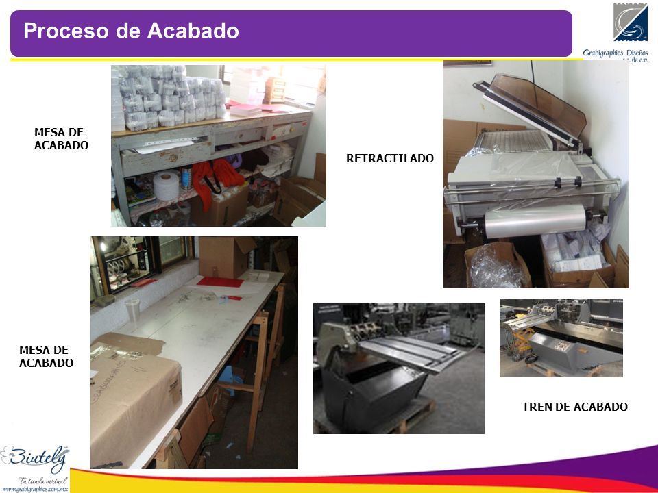 Proceso de Acabado MESA DE ACABADO RETRACTILADO MESA DE ACABADO