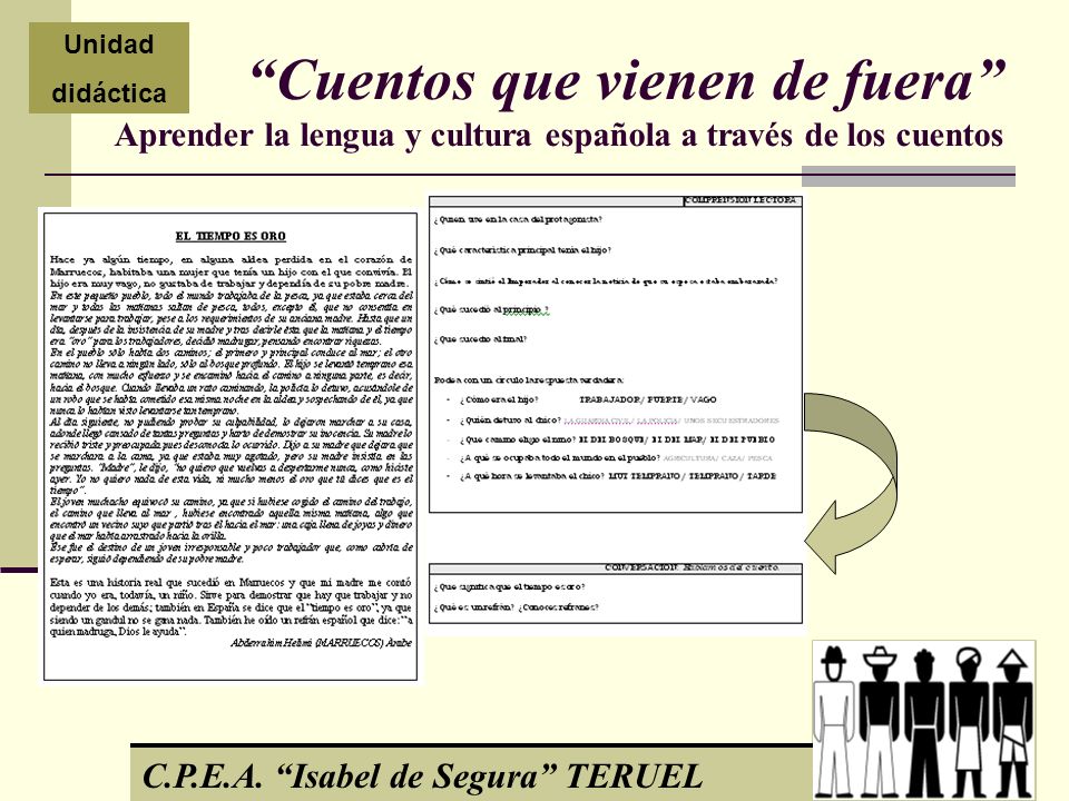 Unidad didáctica. Cuentos que vienen de fuera Aprender la lengua y cultura española a través de los cuentos.