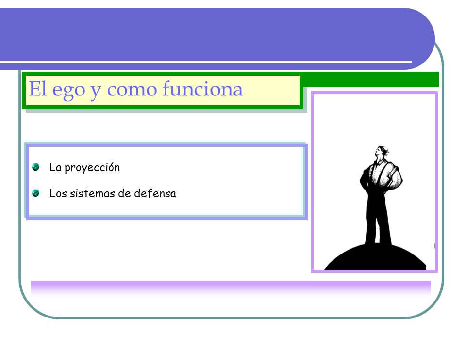 El ego y como funciona La proyección Los sistemas de defensa