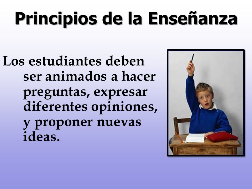 Principios de la Enseñanza