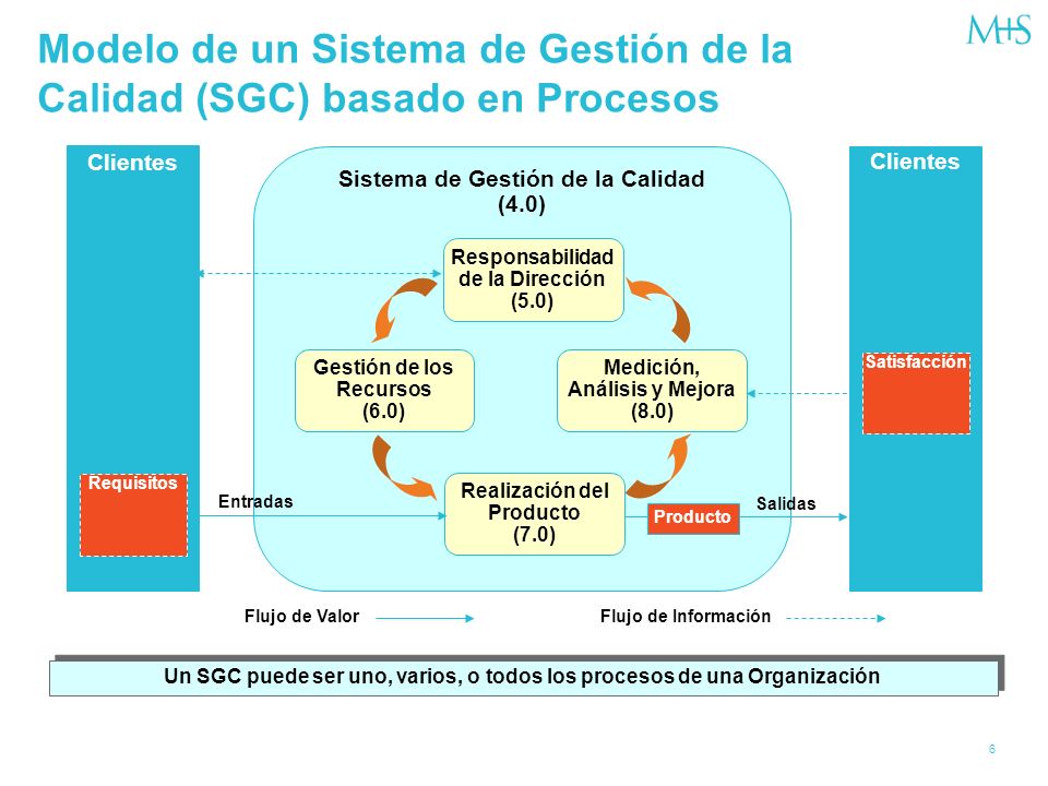 Modelo de un Sistema de Gestión de la Calidad (SGC) basado en Procesos