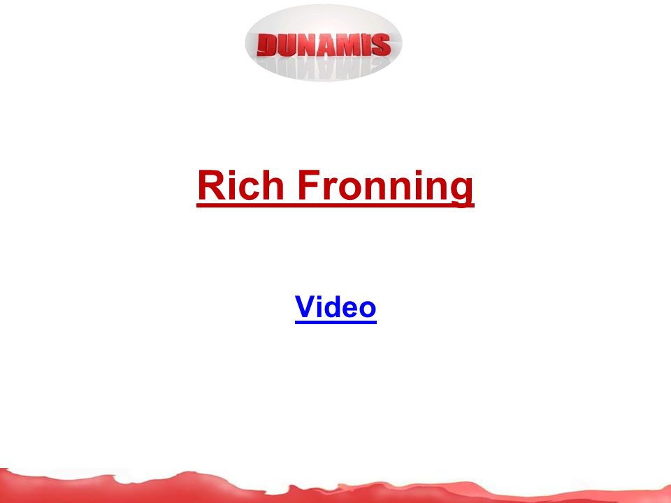 Rich Fronning Video