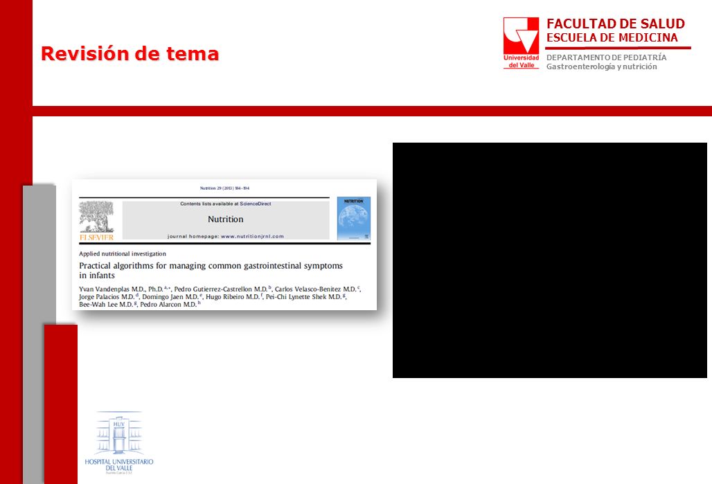 Revisión de tema - FACULTAD DE SALUD ESCUELA DE MEDICINA