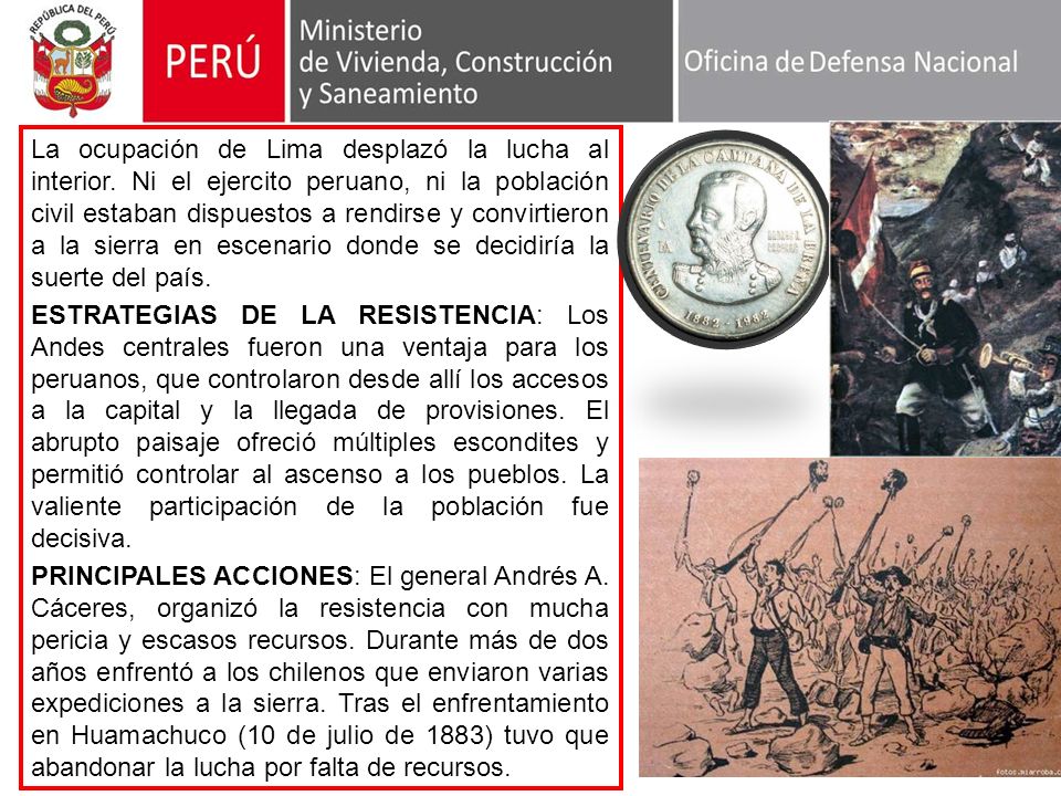 La ocupación de Lima desplazó la lucha al interior