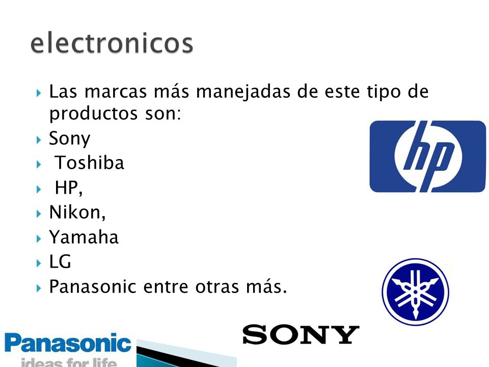 electronicos Las marcas más manejadas de este tipo de productos son: