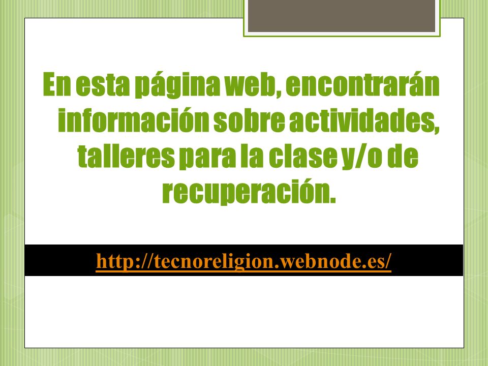 En esta página web, encontrarán información sobre actividades, talleres para la clase y/o de recuperación.