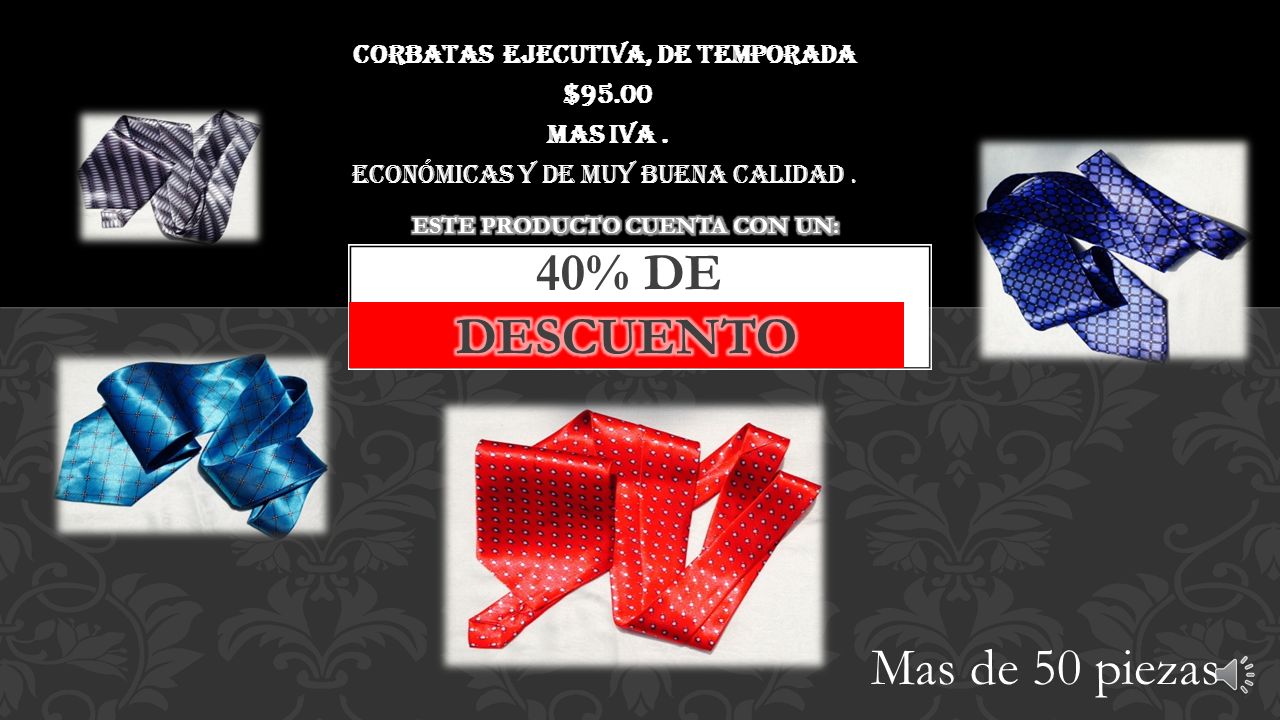 Este producto cuenta con un: 40% de descuento