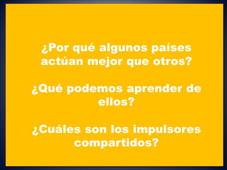 ¿Por qué algunos países actúan mejor que otros
