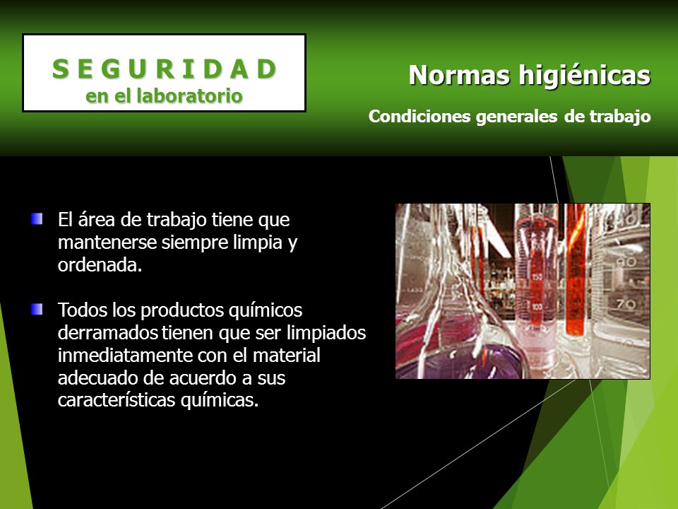 Normas higiénicas S E G U R I D A D