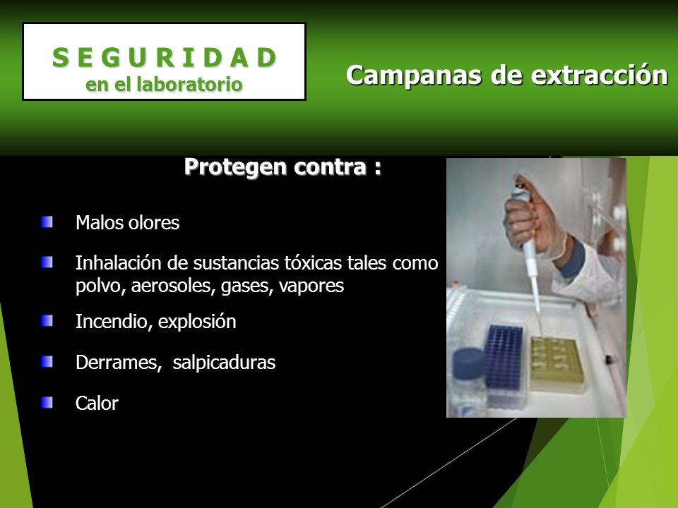 Campanas de extracción S E G U R I D A D