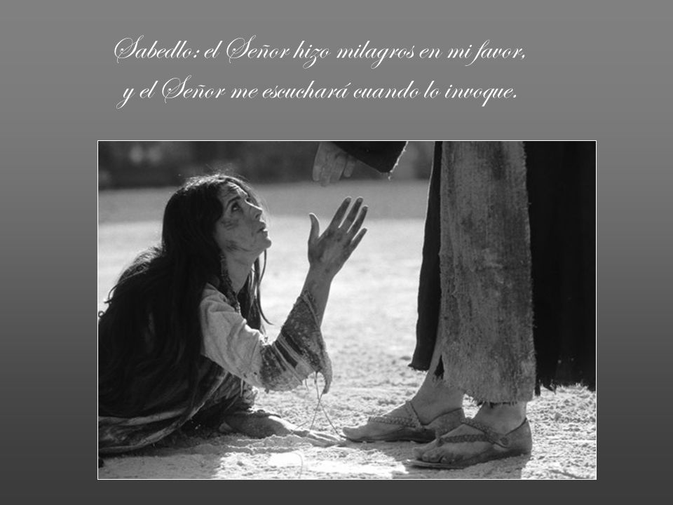 Sabedlo: el Señor hizo milagros en mi favor,