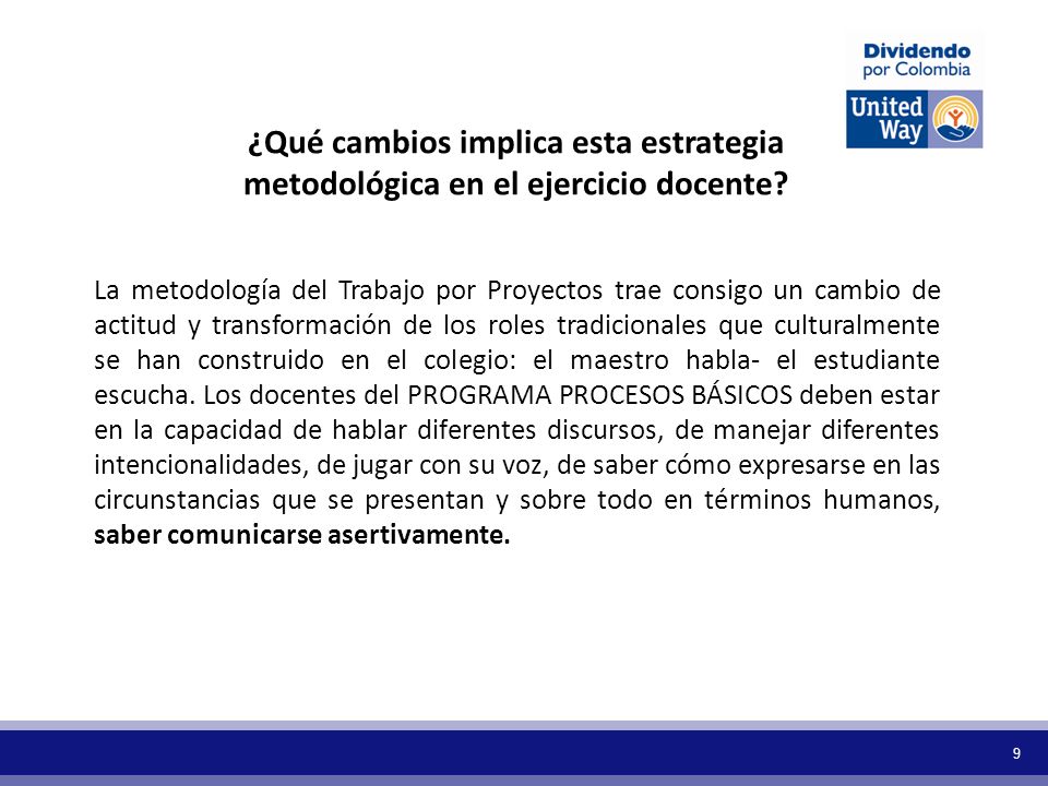 ¿Qué cambios implica esta estrategia metodológica en el ejercicio docente