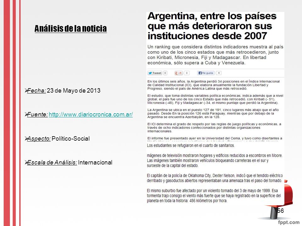 Análisis de la noticia Fecha: 23 de Mayo de 2013