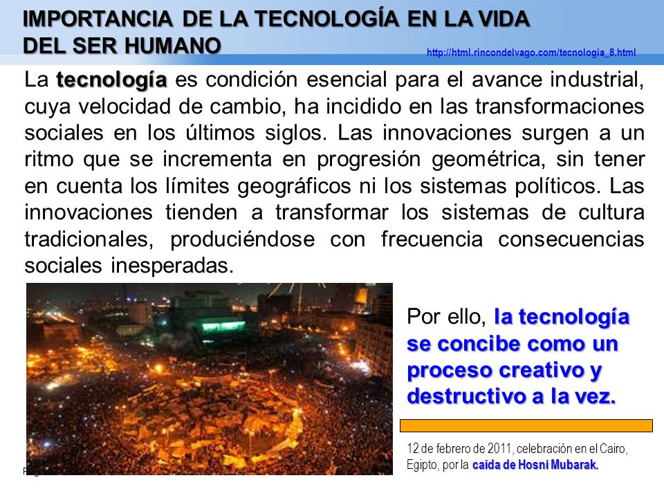 IMPORTANCIA DE LA TECNOLOGÍA EN LA VIDA DEL SER HUMANO