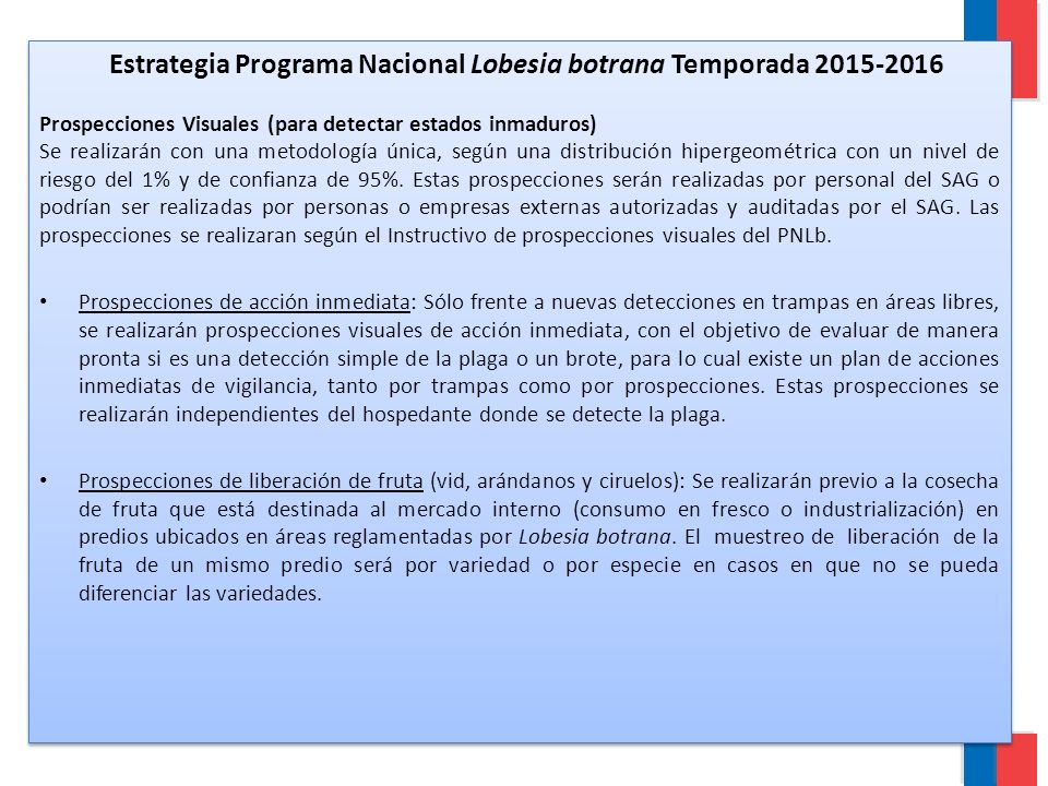 Estrategia Programa Nacional Lobesia botrana Temporada