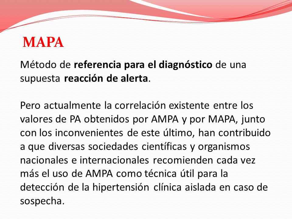 MAPA Método de referencia para el diagnóstico de una supuesta reacción de alerta.