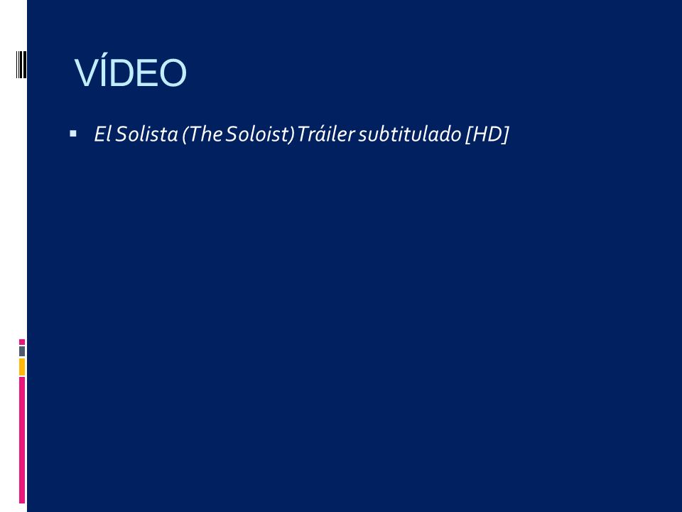 VÍDEO El Solista (The Soloist) Tráiler subtitulado [HD]