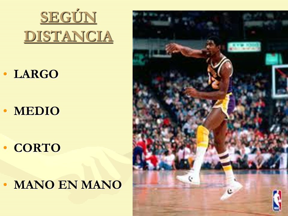 SEGÚN DISTANCIA LARGO MEDIO CORTO MANO EN MANO