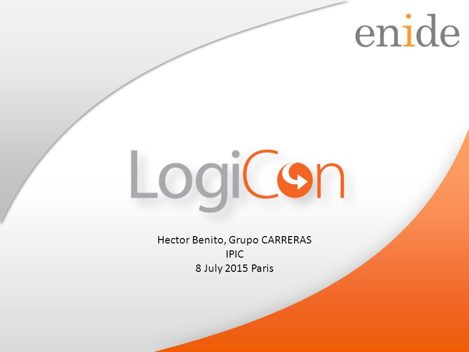 Hector Benito, Grupo CARRERAS IPIC 8 July 2015 Paris