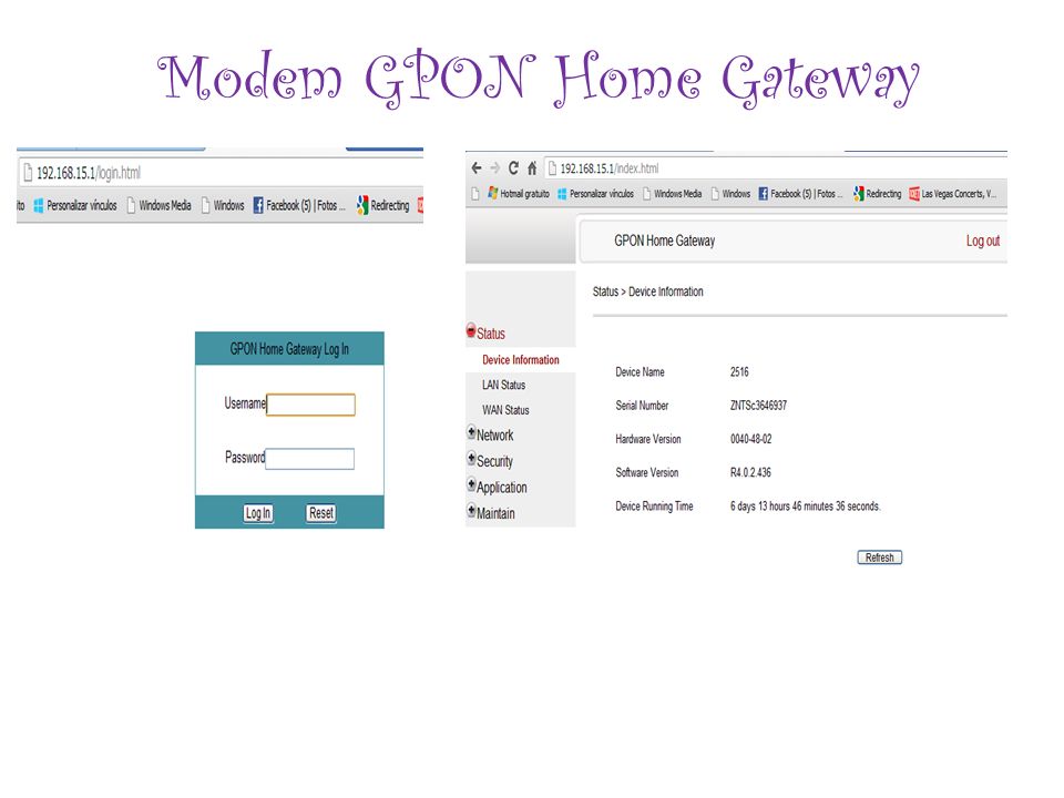 Modem GPON Home Gateway
