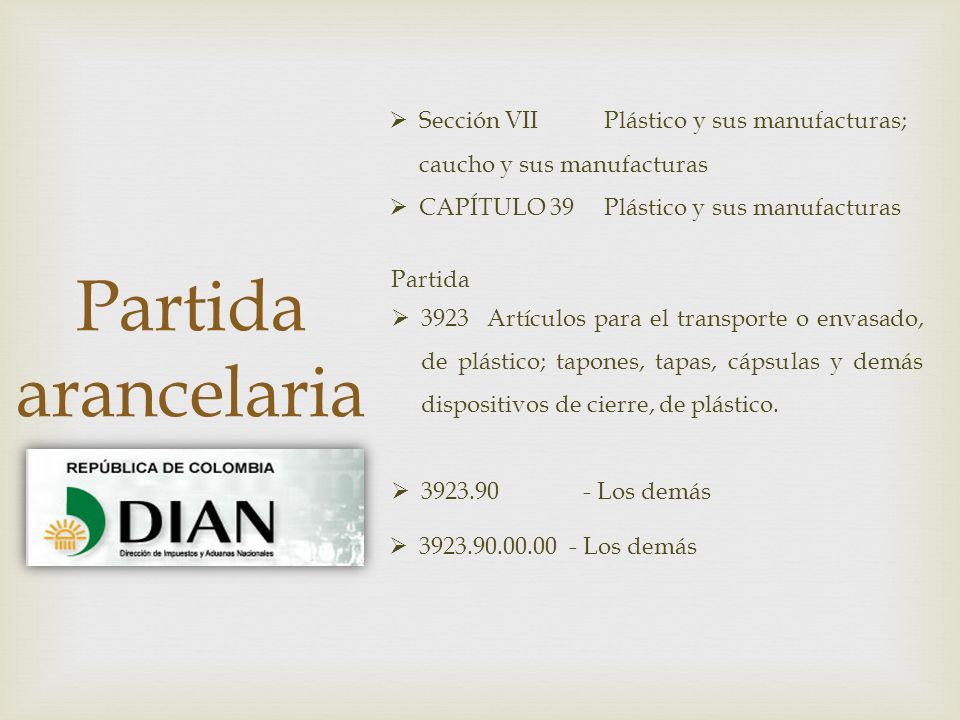 Sección VII Plástico y sus manufacturas; caucho y sus manufacturas
