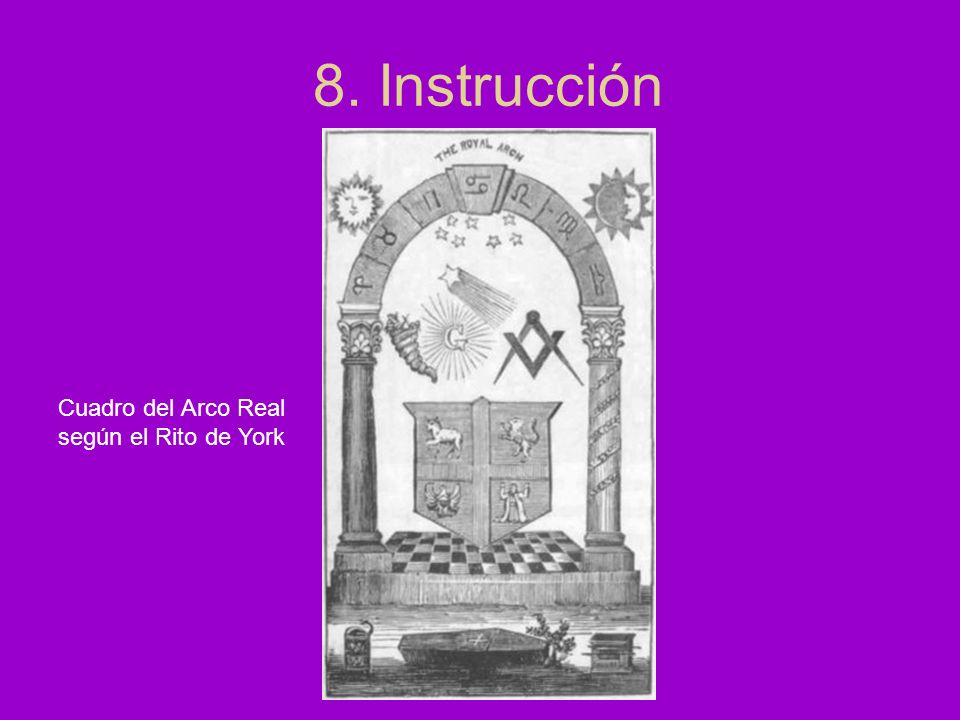 8. Instrucción Cuadro del Arco Real según el Rito de York