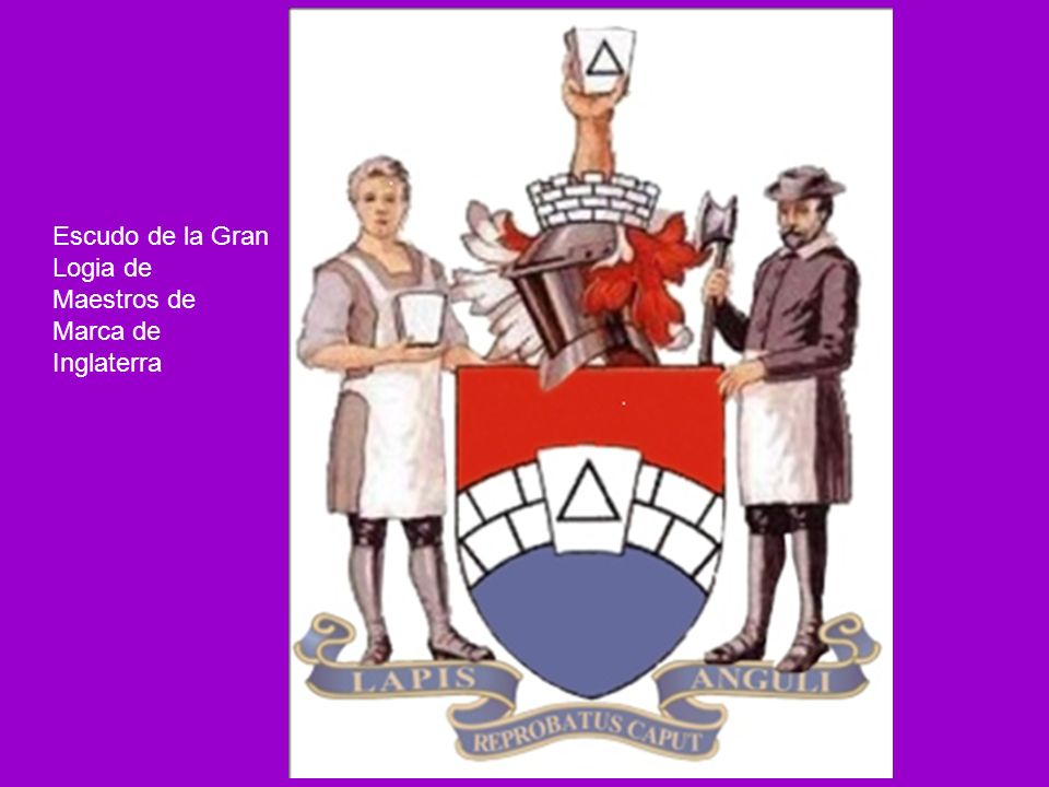 Escudo de la Gran Logia de Maestros de Marca de Inglaterra