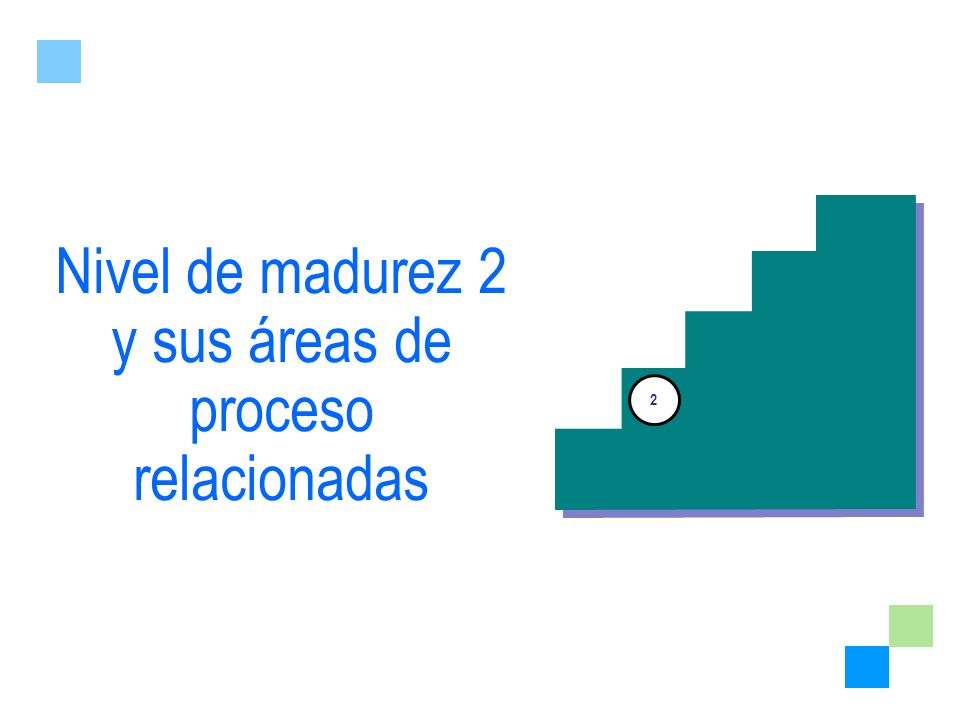 Nivel de madurez 2 y sus áreas de proceso relacionadas