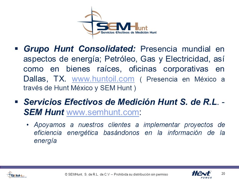 © SEMHunt, S. de R.L. de C.V -- Prohibida su distribución sin permiso