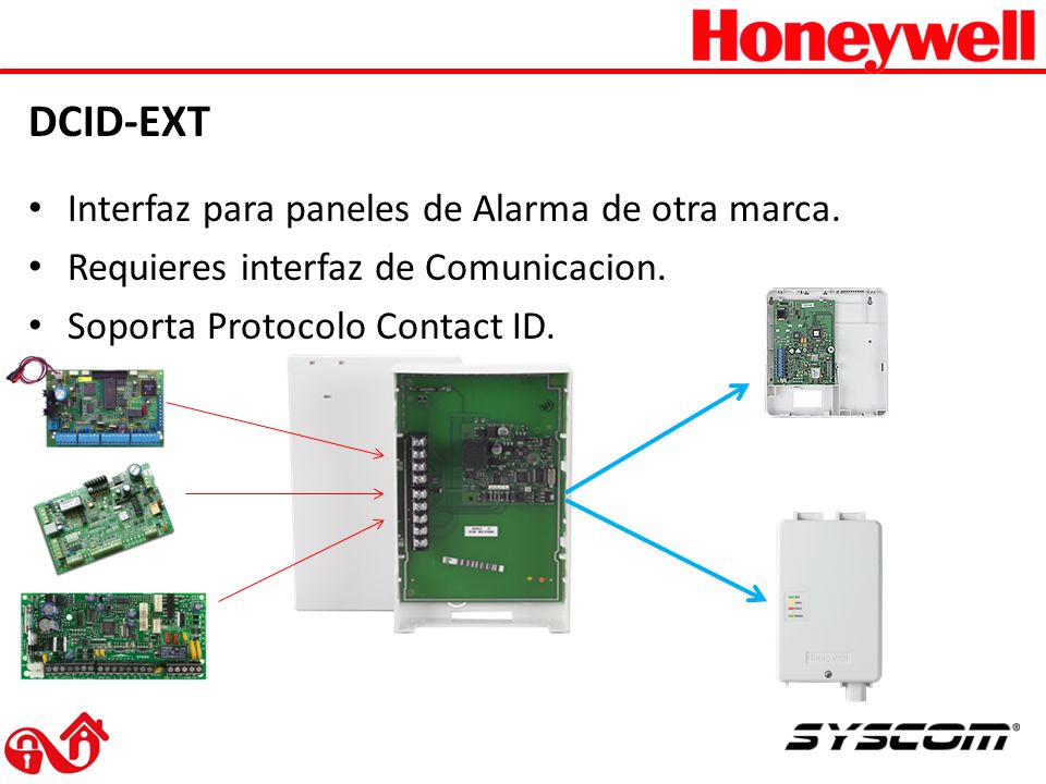 DCID-EXT Interfaz para paneles de Alarma de otra marca.
