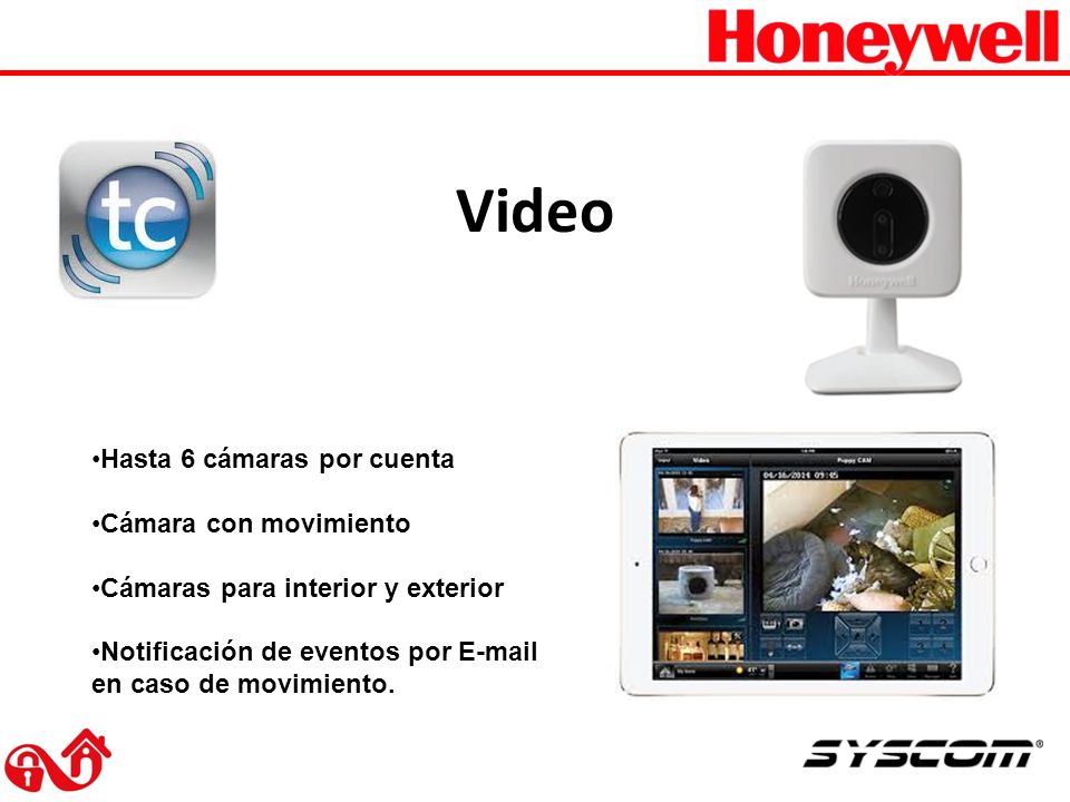 Video Hasta 6 cámaras por cuenta Cámara con movimiento