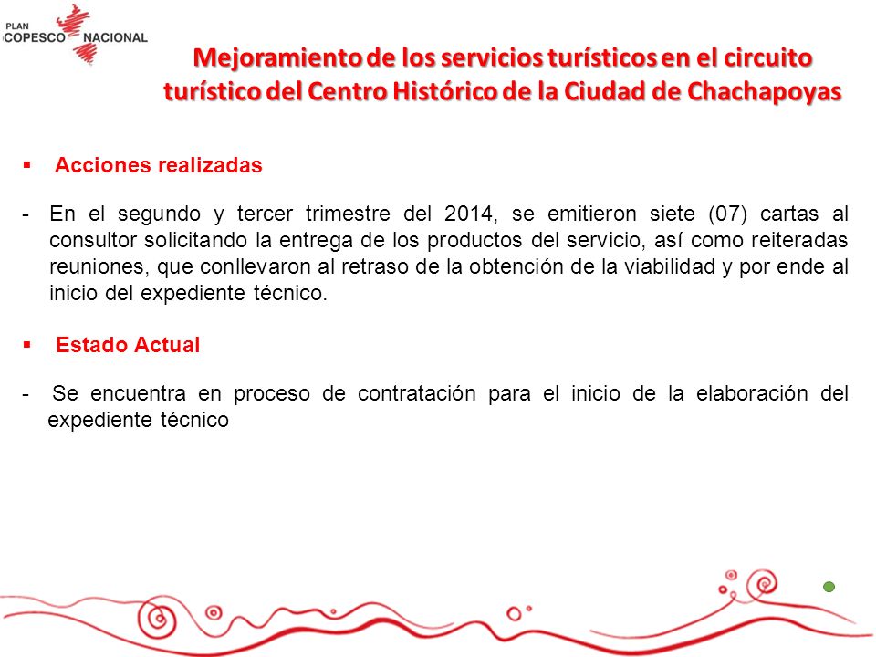Mejoramiento de los servicios turísticos en el circuito turístico del Centro Histórico de la Ciudad de Chachapoyas