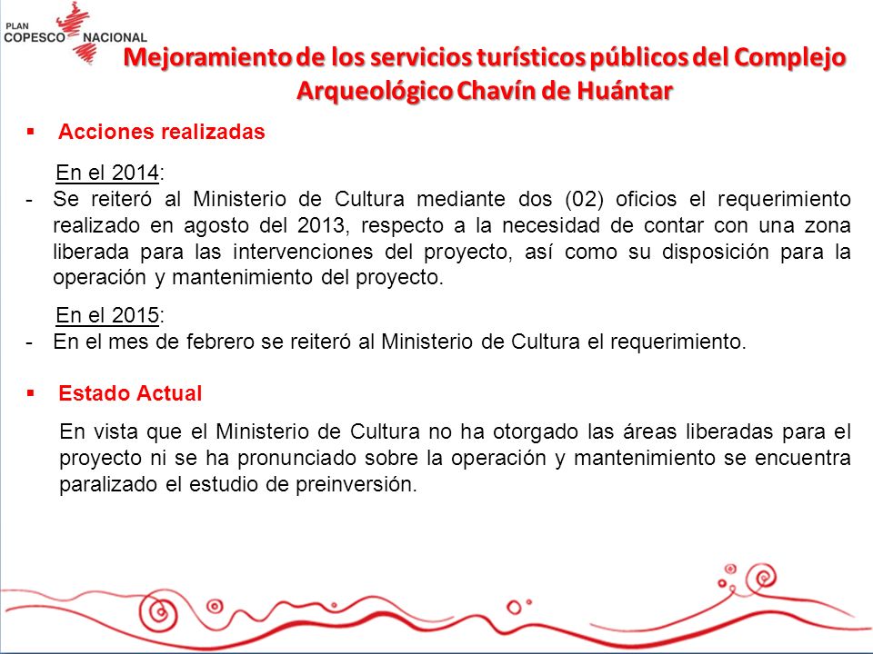 Mejoramiento de los servicios turísticos públicos del Complejo Arqueológico Chavín de Huántar