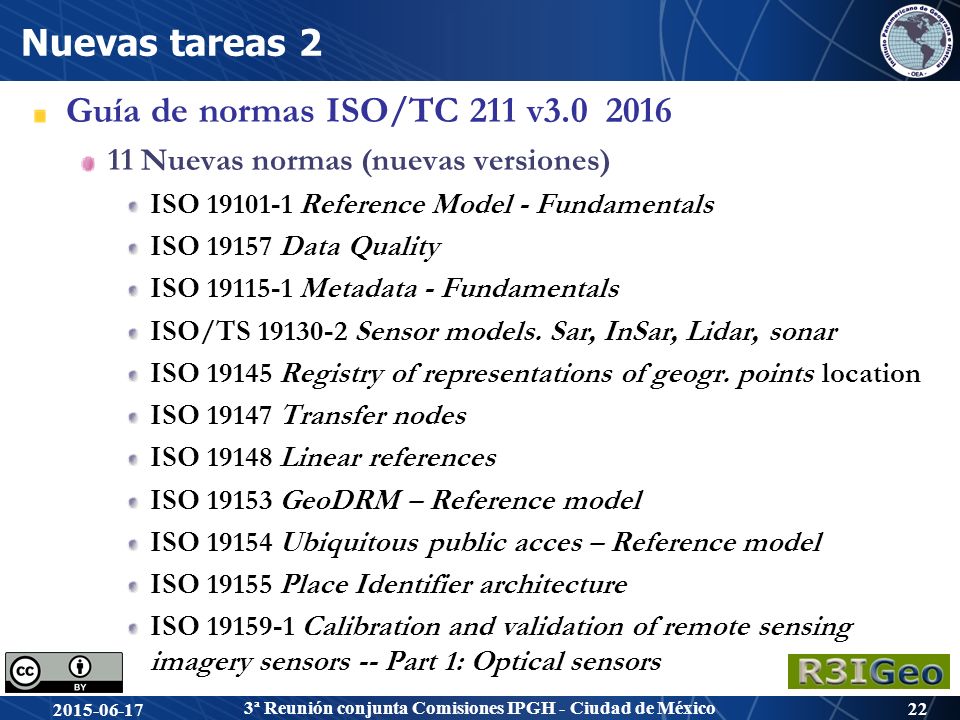 Nuevas tareas 2 Guía de normas ISO/TC 211 v
