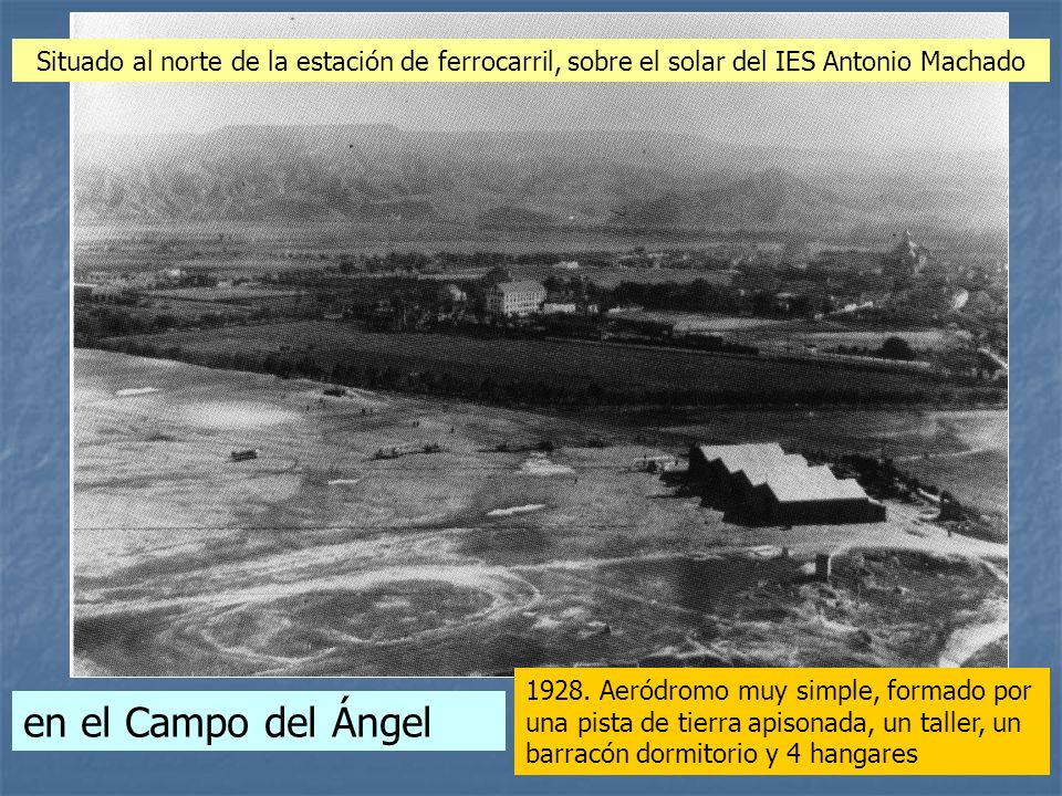 Situado al norte de la estación de ferrocarril, sobre el solar del IES Antonio Machado