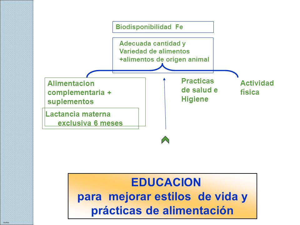para mejorar estilos de vida y prácticas de alimentación