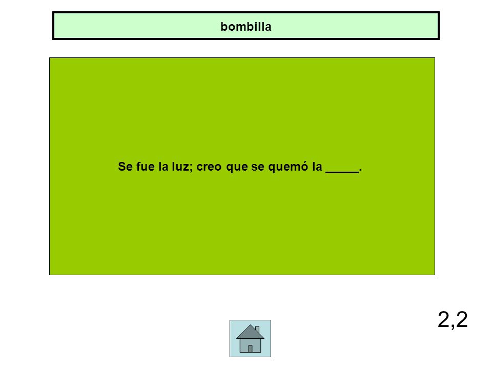 Se fue la luz; creo que se quemó la _____.