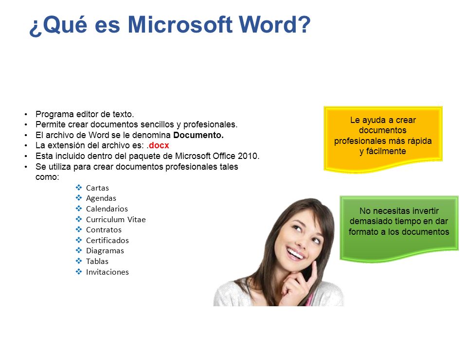 ¿Qué es Microsoft Word Programa editor de texto.