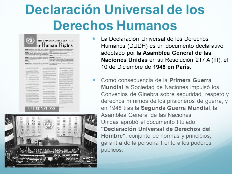 Declaración Universal de los Derechos Humanos