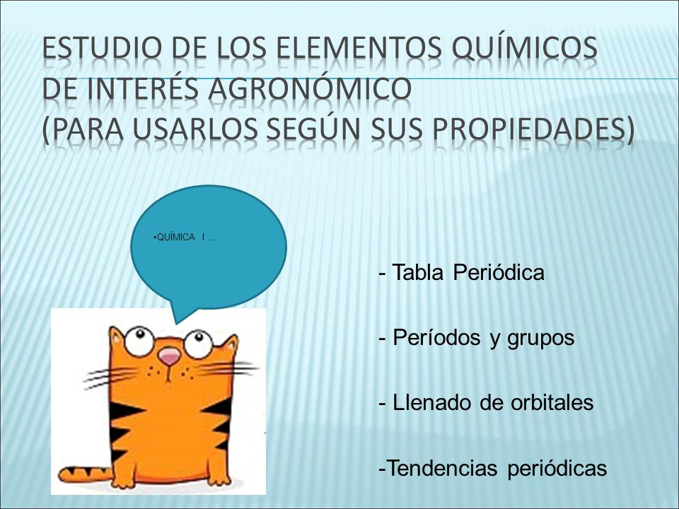 Estudio de los elementos químicos de interés agronómico (para usarlos según sus propiedades)