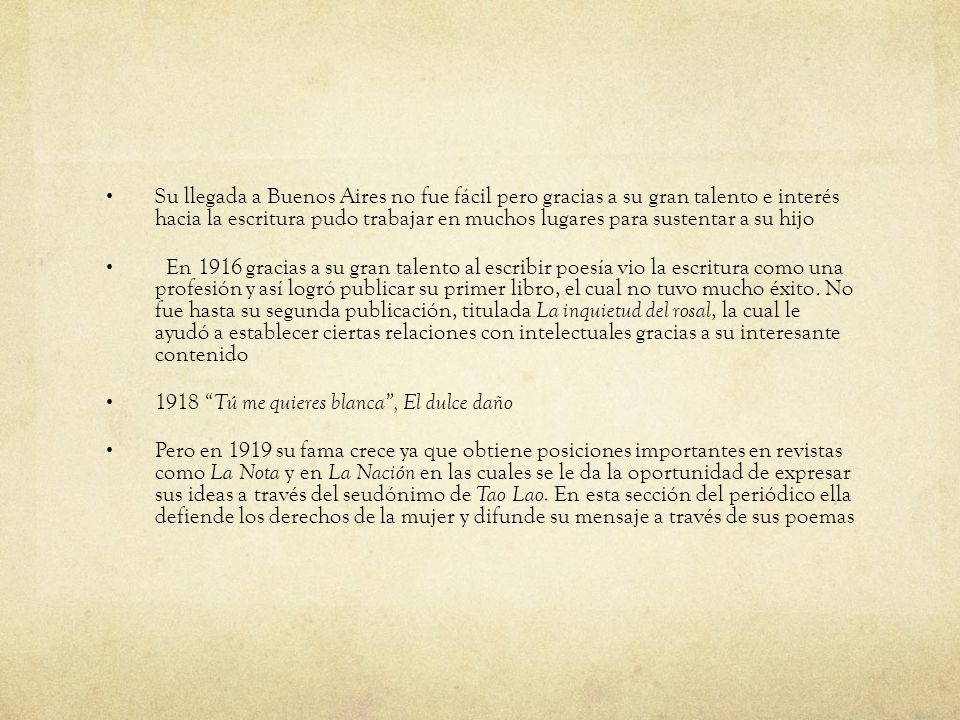 Su llegada a Buenos Aires no fue fácil pero gracias a su gran talento e interés hacia la escritura pudo trabajar en muchos lugares para sustentar a su hijo
