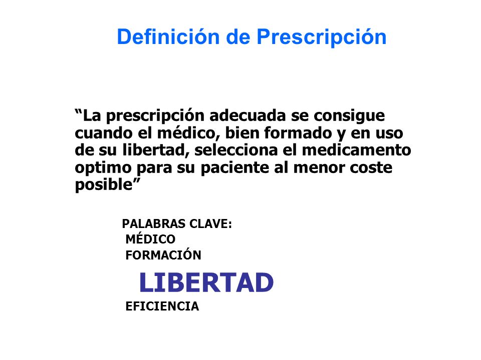 Definición de Prescripción