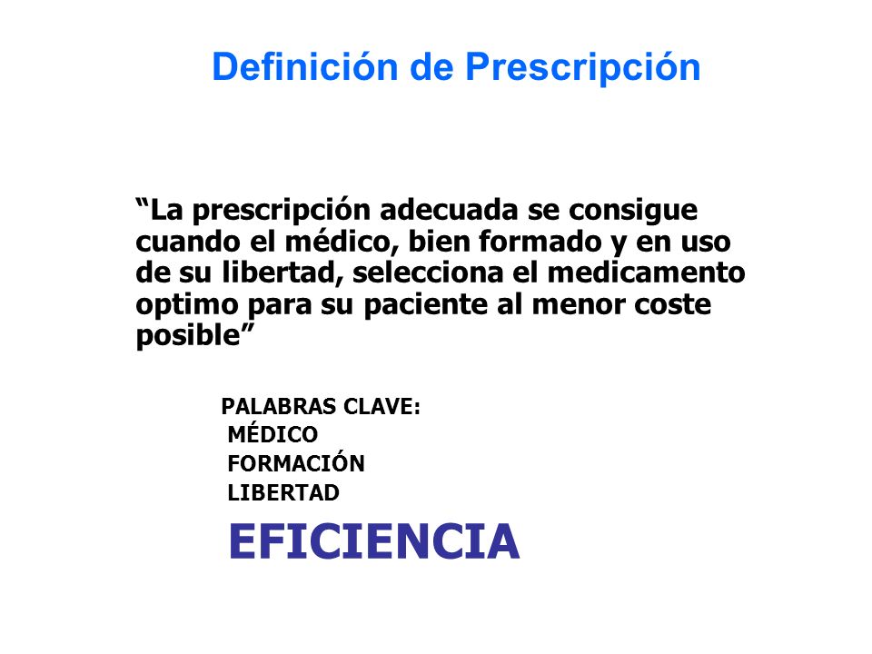 Definición de Prescripción