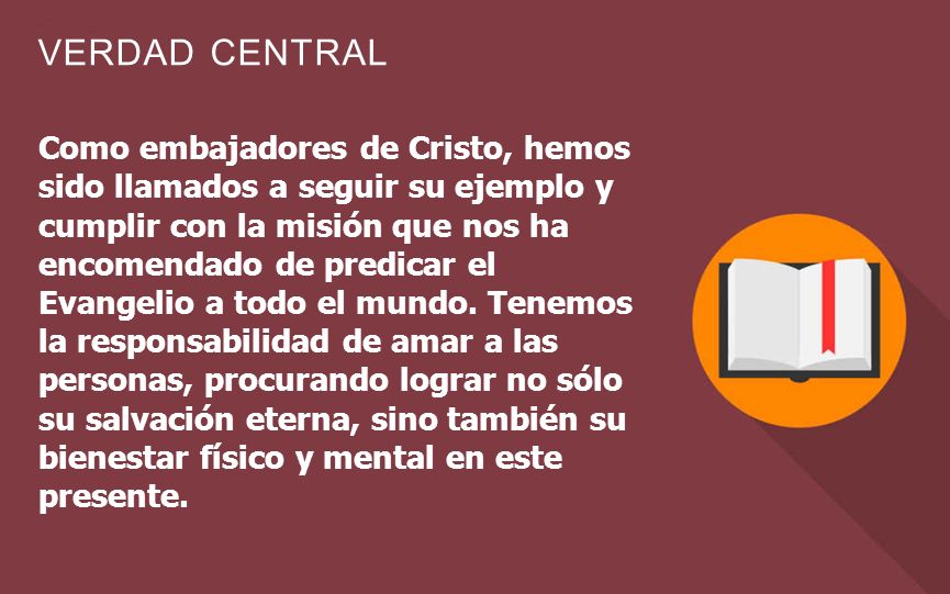 Como embajadores de Cristo, hemos sido llamados a seguir su ejemplo y cumplir con la misión que nos ha encomendado de predicar el Evangelio a todo el mundo.