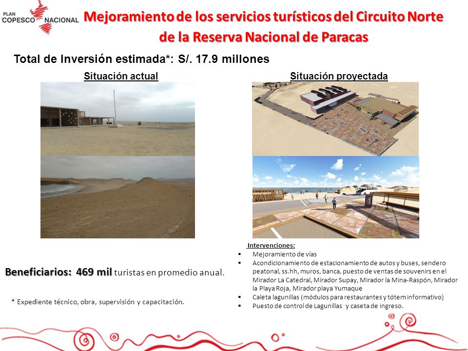 Mejoramiento de los servicios turísticos del Circuito Norte de la Reserva Nacional de Paracas