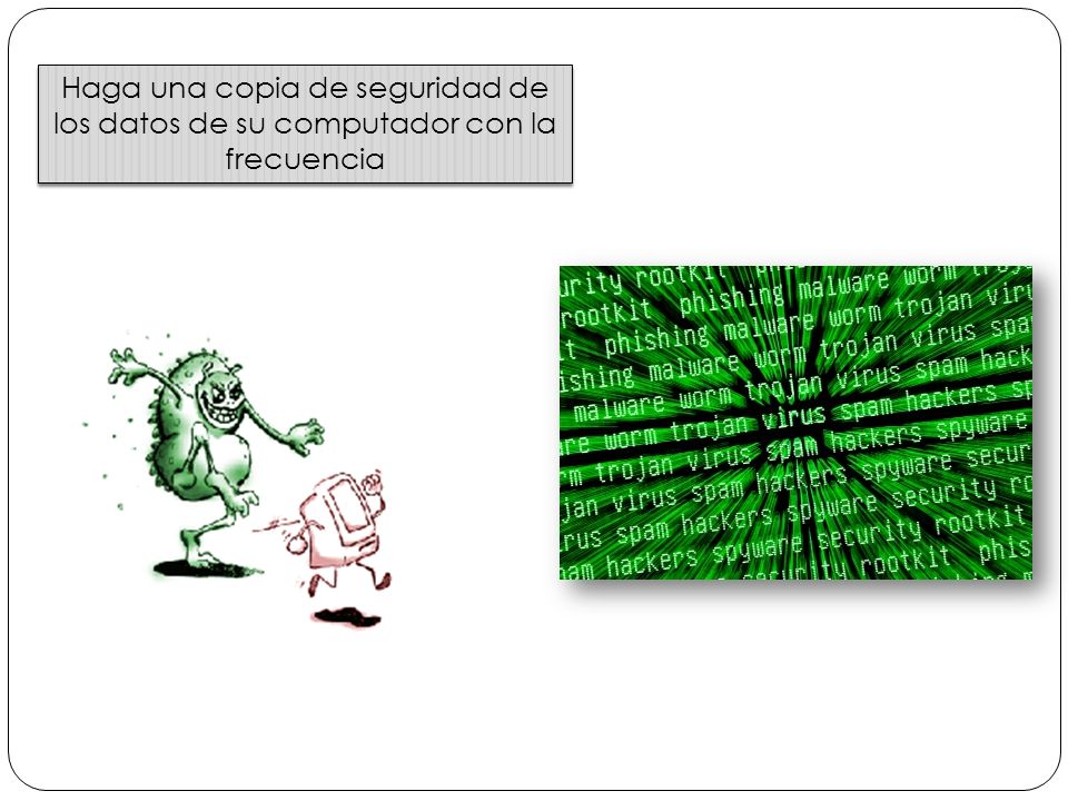 Haga una copia de seguridad de los datos de su computador con la frecuencia