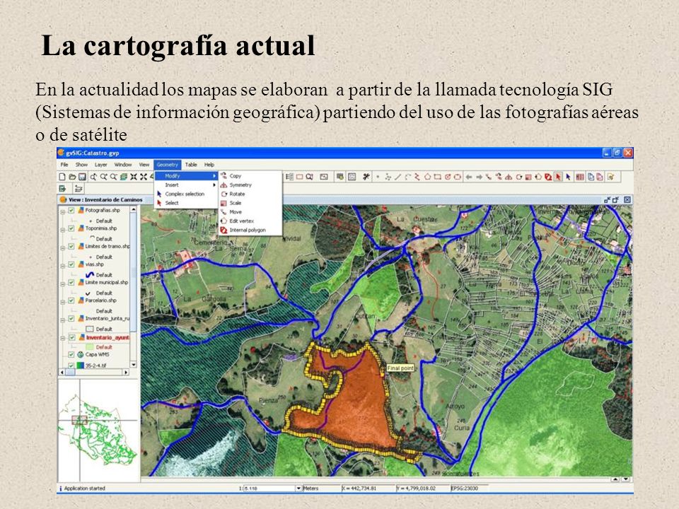 La cartografía actual