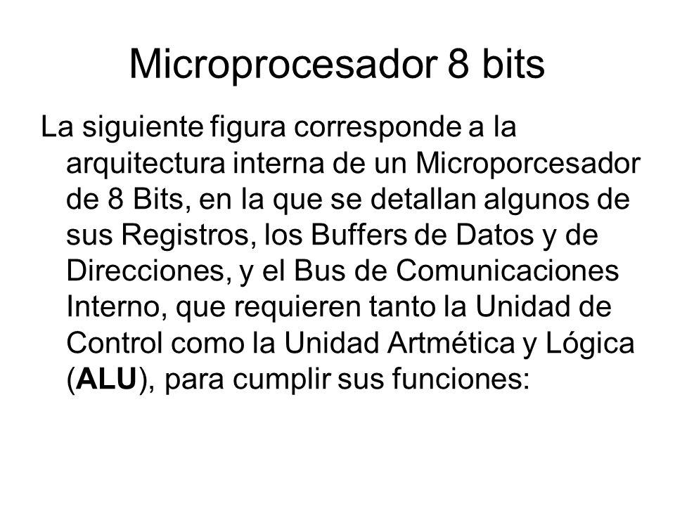 Microprocesador 8 bits